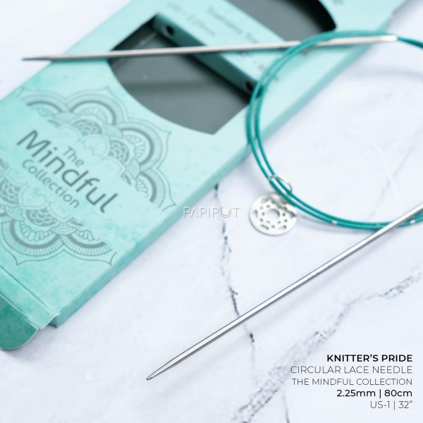 Knitters Pride Mindful Fixed Circular Needles 80cm 2.25mm - Image 2