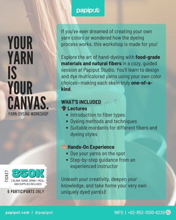 Exclusive Yarn Dyeing Workshop - Image 2