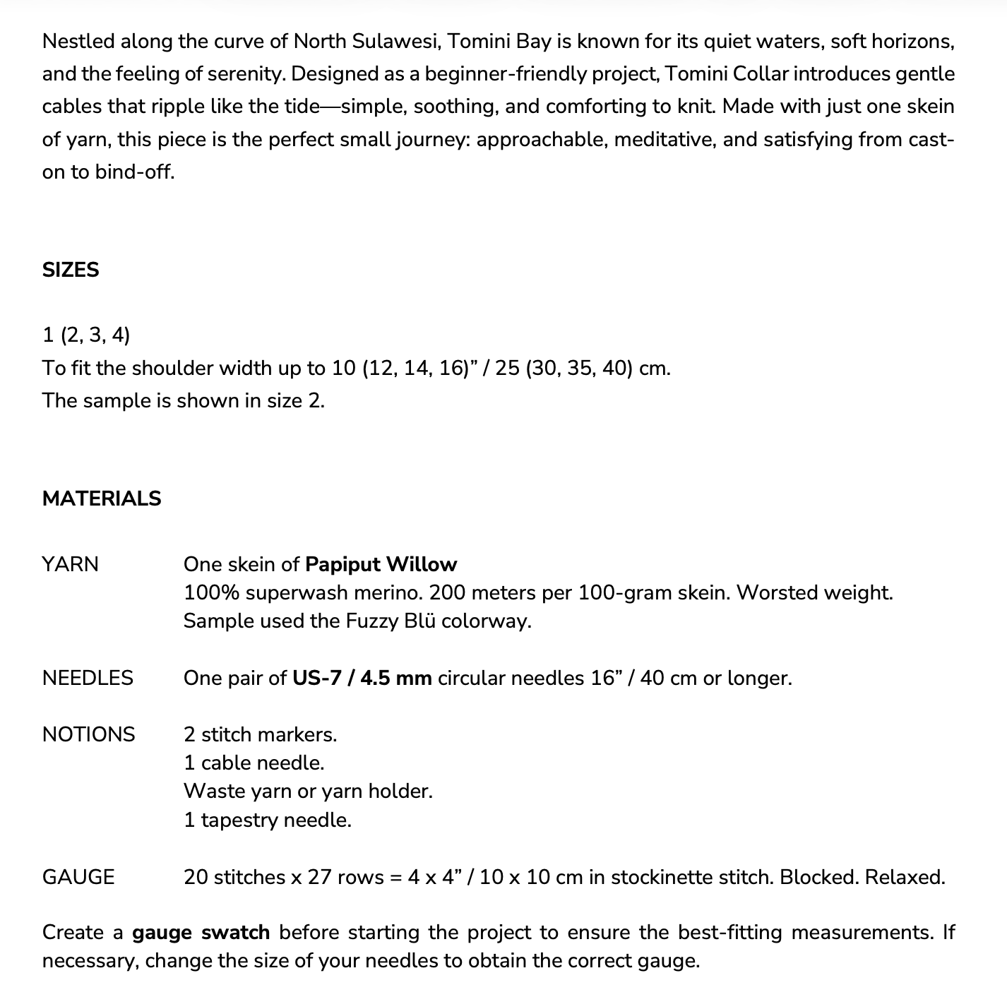 Tomini Collar Pattern - Image 5